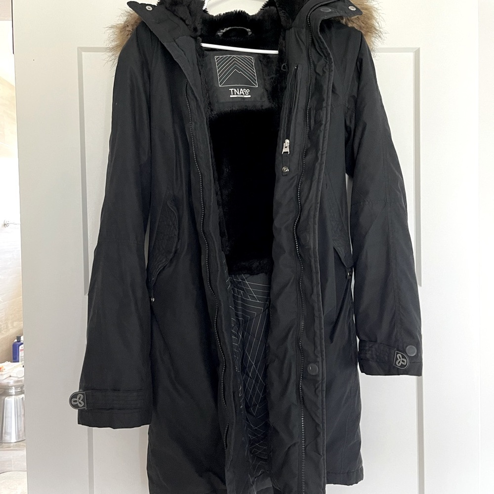 Mid length goose down parka